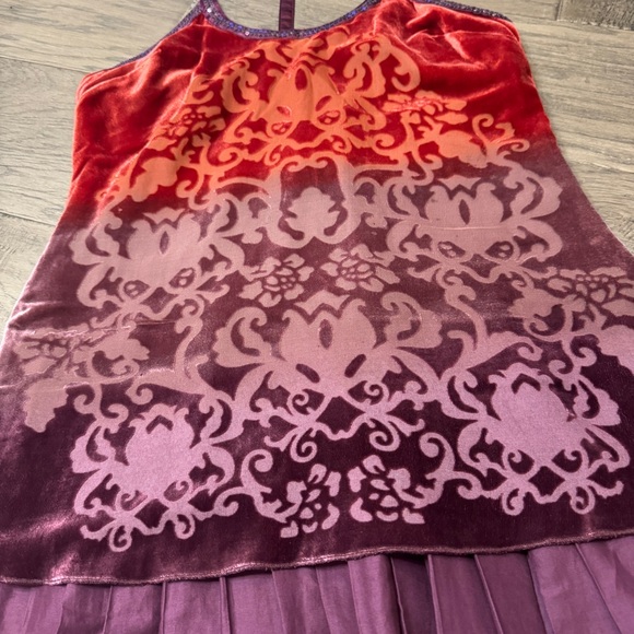 Free People Forbidden Ivy Ombré Velvet Tunic Dress Size 0 NWOT - Picture 2 of 12